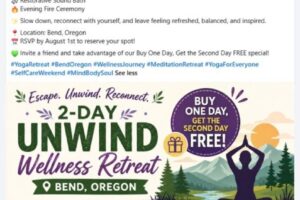 Social Media Marketing Yoga Retreat Sample
